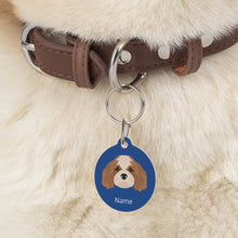 Load image into Gallery viewer, Cavachon (Cavalier/Bichon mix) ID Pet Tag