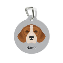 Load image into Gallery viewer, Beagle ID Pet Tag