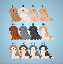 Load image into Gallery viewer, Bichpoo (Bichon Frise/Poodle mix) Bezel Keychain - personalized