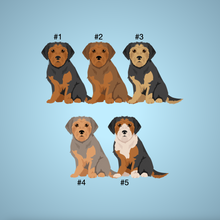 Load image into Gallery viewer, Borkie (Border Terrier/Yorkie mix) Bezel Keychain - personalized