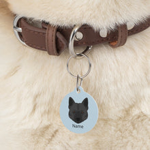 Load image into Gallery viewer, Black Norwegian Elkhound ID Pet Tag