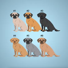 Load image into Gallery viewer, Chug (Chihuahua/Pug mix) key wristlet