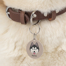 Load image into Gallery viewer, Pomsky (Pomeranian/Husky mix) ID Pet Tag