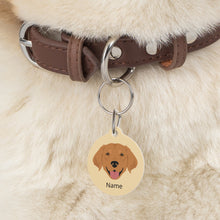 Load image into Gallery viewer, Golden Retriever ID Pet Tag