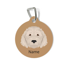 Load image into Gallery viewer, Goldendoodle (Golden Retriever/Poodle mix) ID Pet Tag