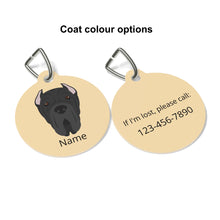 Load image into Gallery viewer, Neapolitan Mastiff (cropped ears) ID Pet Tag