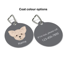 Load image into Gallery viewer, Pomapoo (Pomeranian/Poodle mix) ID Pet Tag