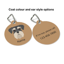 Load image into Gallery viewer, Miniature Schnauzer ID Pet Tag