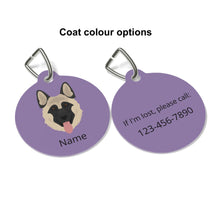 Load image into Gallery viewer, German Shepherd (longhaired) ID Pet Tag