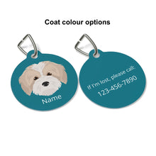 Load image into Gallery viewer, Malti-poo (Maltese/Poodle mix) ID Pet Tag