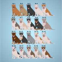 Load image into Gallery viewer, American Pit Bull Bezel Keychain - personalized
