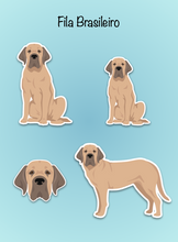 Load image into Gallery viewer, Fila Brasileiro Vinyl Sticker Set
