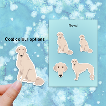 Load image into Gallery viewer, Borzoi Vinyl Sticker Set