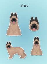 Load image into Gallery viewer, Briard Vinyl Sticker Set