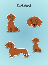 Load image into Gallery viewer, Dachshund (smoothcoat) Vinyl Sticker Set