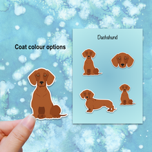 Load image into Gallery viewer, Dachshund (smoothcoat) Vinyl Sticker Set