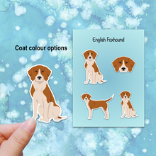 Load image into Gallery viewer, English Foxhound Vinyl Sticker Set