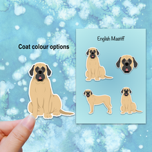 Load image into Gallery viewer, English Mastiff Vinyl Sticker Set