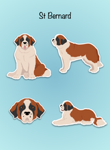 Load image into Gallery viewer, St Bernard Vinyl Sticker Set