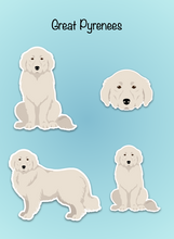 Load image into Gallery viewer, Great Pyrenees Vinyl Sticker Set
