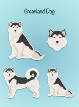Load image into Gallery viewer, Greenland Dog Vinyl Sticker Set