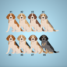Load image into Gallery viewer, Beagle Vinyl Sticker Set