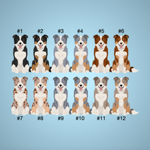 Load image into Gallery viewer, Border Collie Bezel Keychain - personalized