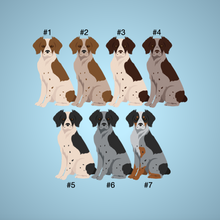 Load image into Gallery viewer, Brittany Spaniel Bezel Keychain - personalized