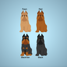 Load image into Gallery viewer, Brussels Griffon (cropped ears) key wristlet