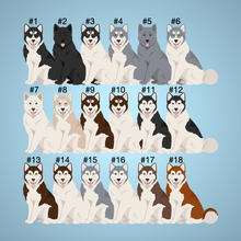 Load image into Gallery viewer, Canadian Eskimo Dog Bezel Keychain - personalized