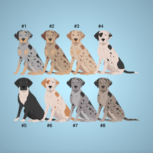 Load image into Gallery viewer, Catahoula Leopard Dog Bezel Keychain - personalized