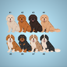 Load image into Gallery viewer, Cavapoo (Cavalier/Poodle mix) Bezel Keychain - personalized