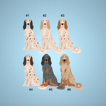 Load image into Gallery viewer, English Setter Bezel Keychain - personalized