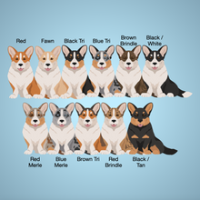 Load image into Gallery viewer, Cardigan Welsh Corgi Bezel Keychain - personalized