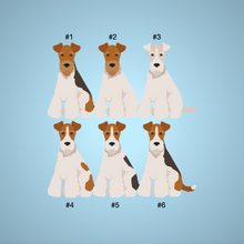 Load image into Gallery viewer, Wire Fox Terrier Bezel Keychain - personalized