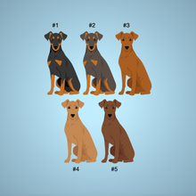 Load image into Gallery viewer, German Pinscher Bezel Keychain - personalized