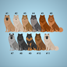 Load image into Gallery viewer, Eurasier Bezel Keychain - personalized