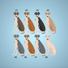 Load image into Gallery viewer, Greyhound Bezel Keychain - personalized