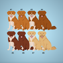 Load image into Gallery viewer, Nova Scotia Duck Tolling Retriever Bezel Keychain - personalized
