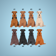 Load image into Gallery viewer, Airedale Terrier key wristlet