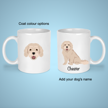 Load image into Gallery viewer, Cavapoo (Cavalier/Poodle mix) 11 oz mug personalized