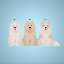 Load image into Gallery viewer, Samoyed key wristlet