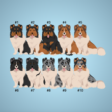 Load image into Gallery viewer, Shetland Sheepdog Bezel Keychain - personalized