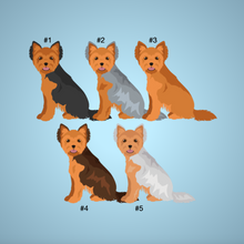 Load image into Gallery viewer, Yorkshire Terrier (puppy clip) 'My Dog is My Valentine' 100% cotton t-shirt customized