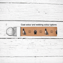Load image into Gallery viewer, Boxer (cropped ears) key wristlet