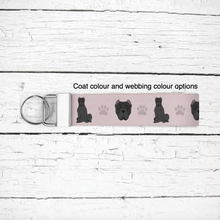 Load image into Gallery viewer, Cane Corso (cropped ears) key wristlet