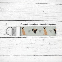 Load image into Gallery viewer, Great Dane key wristlet