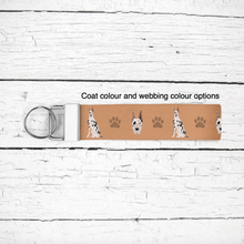 Load image into Gallery viewer, Great Dane (cropped ears) key wristlet