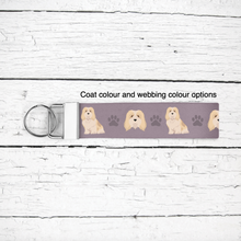 Load image into Gallery viewer, Havanese key wristlet