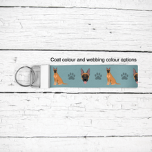 Load image into Gallery viewer, Belgian Malinois key wristlet
